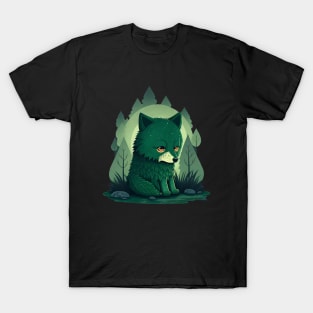 Lone green wolf T-Shirt